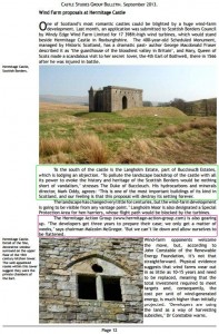 Hermitage Castle Wind Farm Proposal