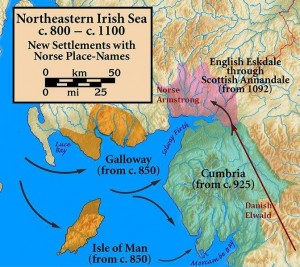 Norse settlement map