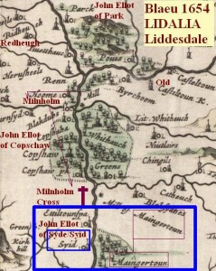 Blaeu 1654 LIDALIA Liddesdale