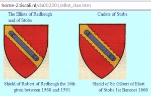 Redheugh and Stobs shields crests