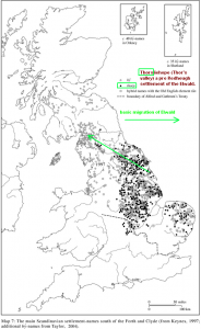 Scandinavian name mapping Elwald