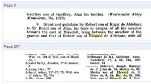 Martin and Robert son of Elwald of Aldburough, Yorkshire