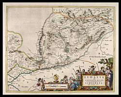 Liddesdale Bleau map 1654