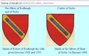 Redheugh and Stobs shields crests