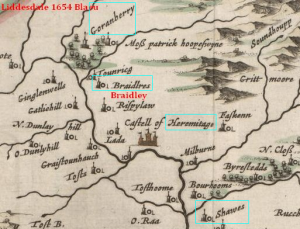 Liddesdale map 1654