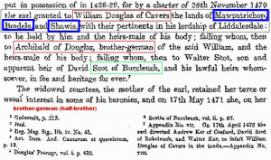 William-Douglas-of-Cavers-McPatickhope-Braidley-and-Schawes