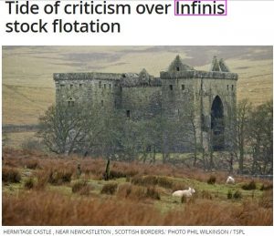 Tide of criticism over Infinis stock flotation